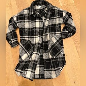 Black and White Plaid Shacket